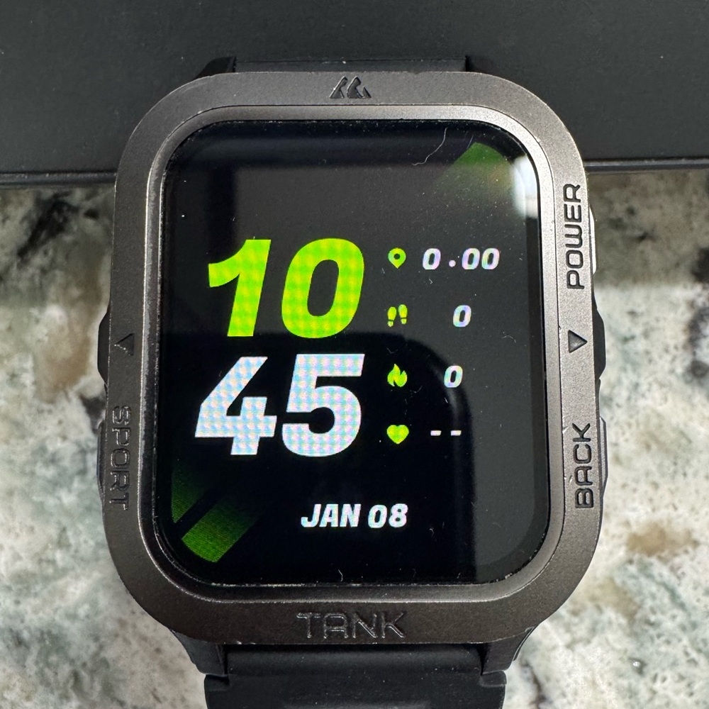 022 AMAZTIM TANK M2 GPS Smart Watch For Men 480mAh Big Battery 50m Waterproof